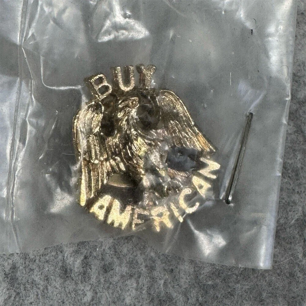 Kirks Folly Vintage Buy American Bald Eagle Lapel Hat Pin Lot of 3